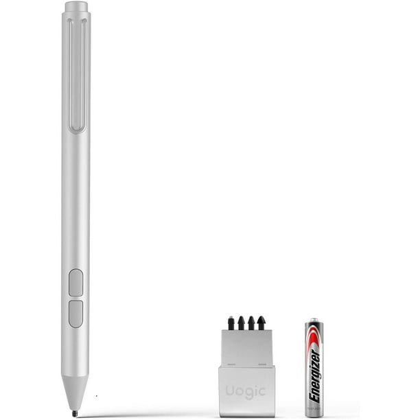 Quick Charge,Palm Rejection,Stylus Pen with 2 Replaceable Tips,Silver Pro 5,Surface Laptop,Go/Book/Studio,4096 Level Pressure Sensitivity Pen Work with Surface X,Pro 7,Pro 6 Quick Charge,Palm Rejection,Stylus Pen with 2 Replaceable Tips,Silver Pro 5,Surface Laptop,Go/Book/Studio,4096 Level Pressure Sensitivity Pen Work with Surface X,Pro 7,Pro 6